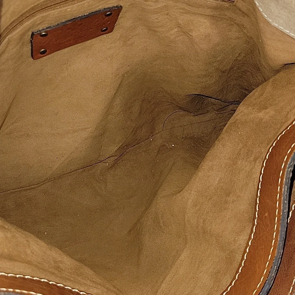 Patricia Nash Brown Tooled Leather Tote Bag